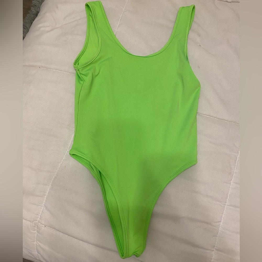 Green stretchy bodysuit